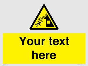 Custom warning roof avalanche